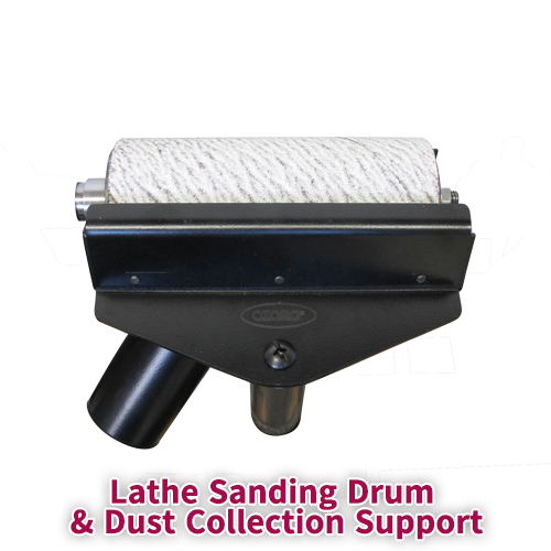 Lathe Sanding Drum & Dust Collection Support